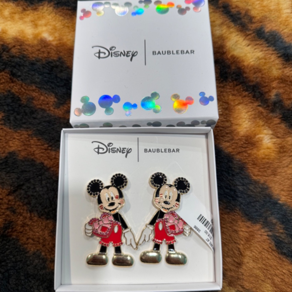 Baublebar Mickey Mouse Valentines Earrings NEW